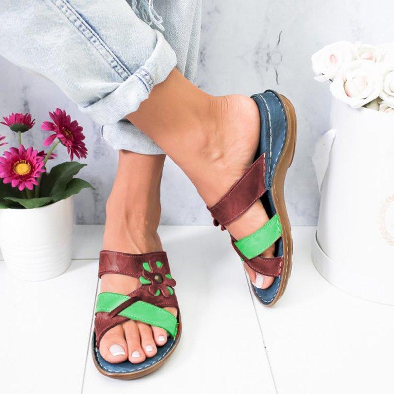 Sano - Summer Floral Comfortable Sandals