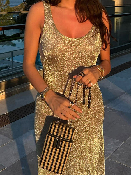 Prad - Sexy Sparkly Midi Dress