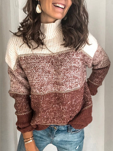 Reio - Sweater High Neck Top Pullover