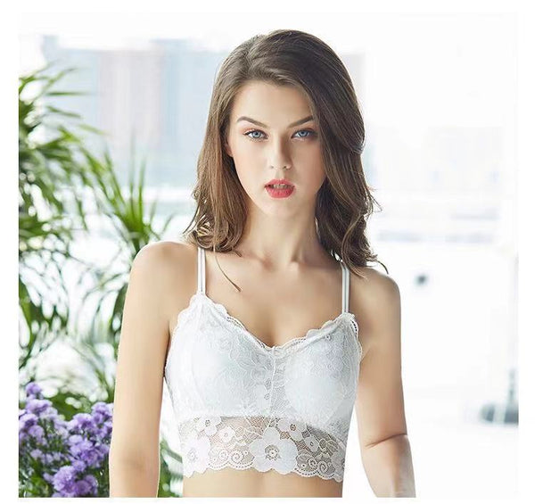 Cise - Lace Bralette Sexy Padded Seamless Bra