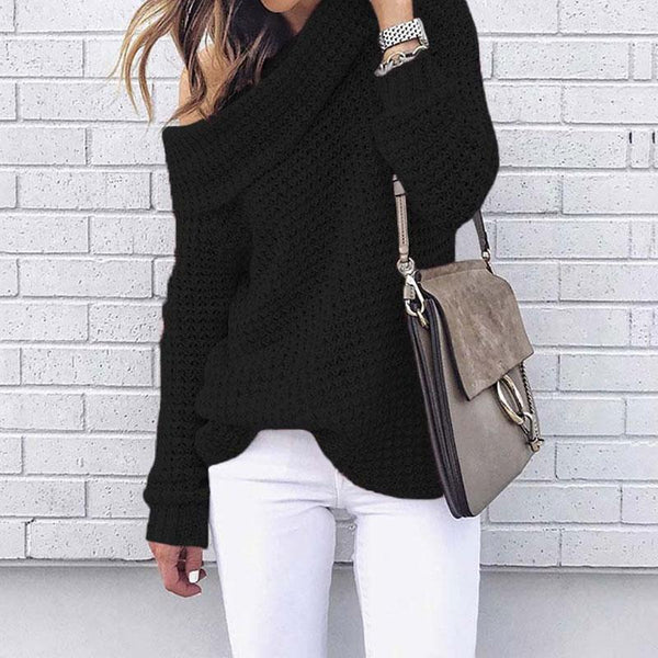 Fyna - Off Shoulder Knitted Sweater
