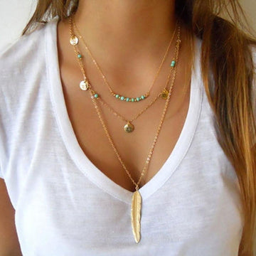 Three Layer Turquoise Necklace