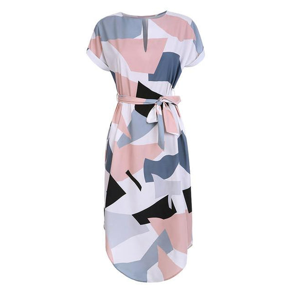Geri - Geometric Pencil Dress