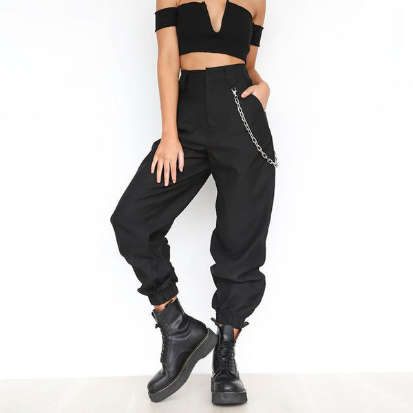 Stre - High Waist Pant with Chain