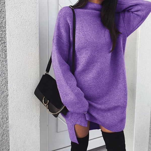 Womi - Turtleneck Long Sleeve Warm Sweater